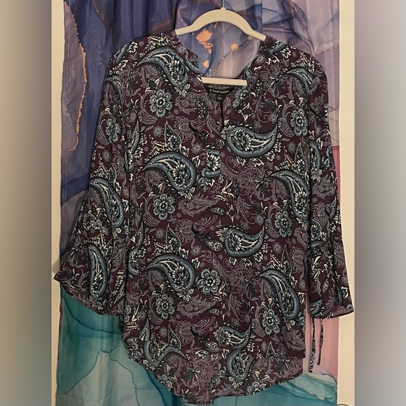 Bell sleeve chiffon tunic with cami - Picture 2 of 2